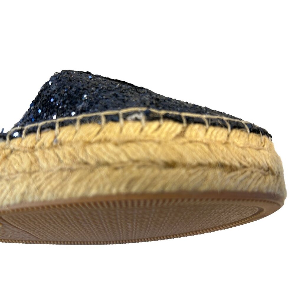 Marc Fisher Womens Navy Glitter Espadrille Sneakers Size 9.5M - Picture 9 of 9